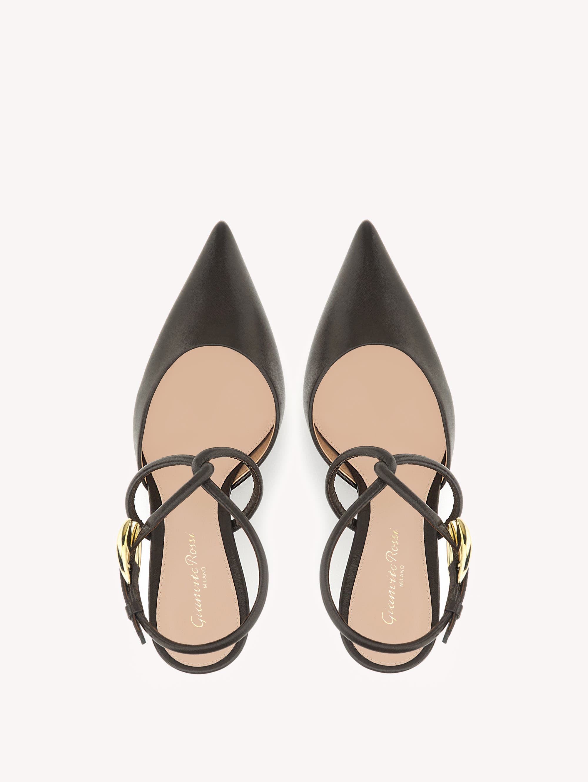 Gianvito Rossi Jungle Mamba Sling Ankle Pump, Alternate, color, Brown Lamb Leather