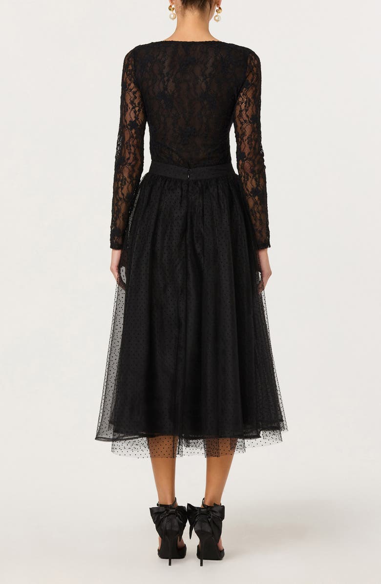 ASTR the Label Lela Tulle Skirt, Alternate, color, Black