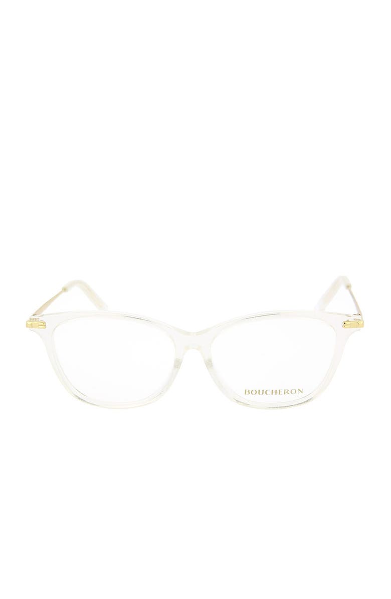 Boucheron 54mm Square Cat Eye Optical Frames, Alternate, color,