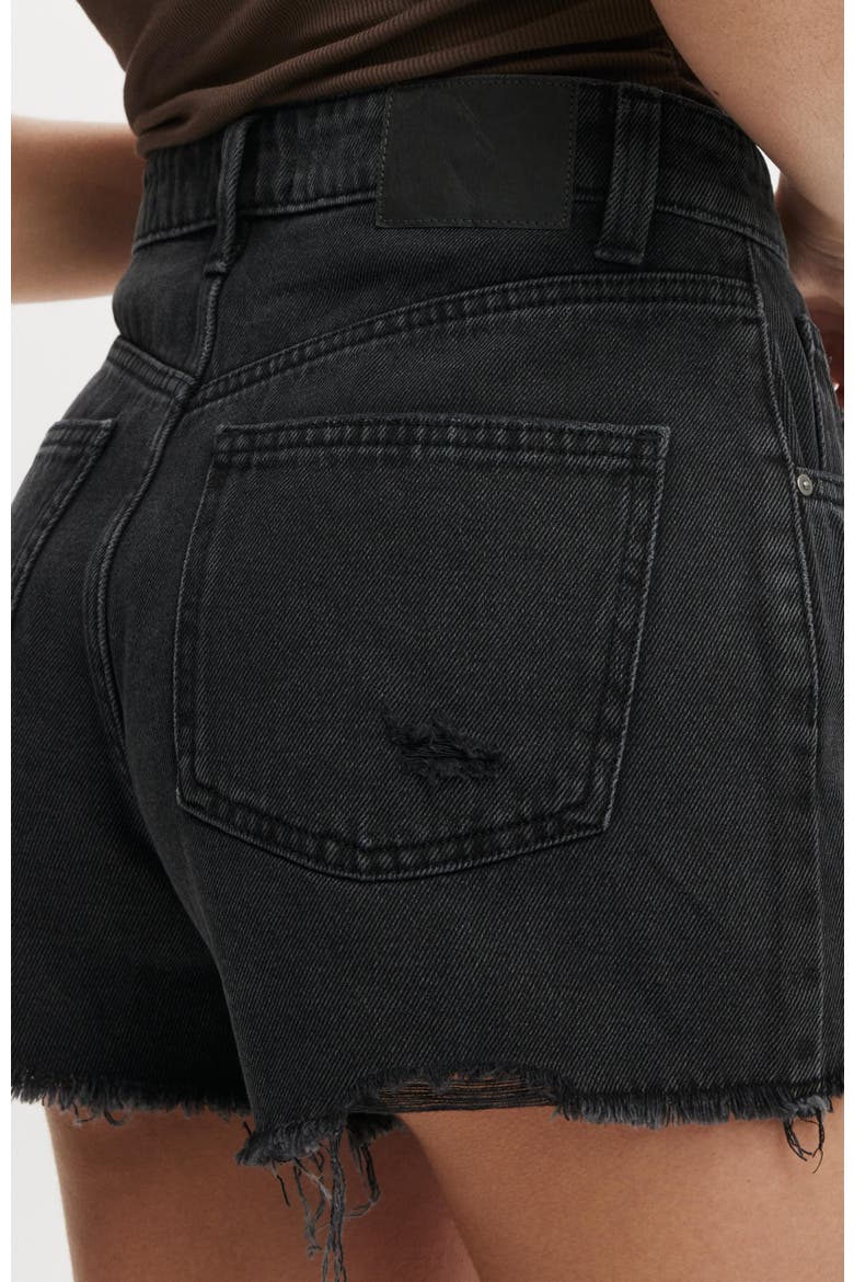 Women's Original Denim Short, Alternate, color, Graphite Black Worn