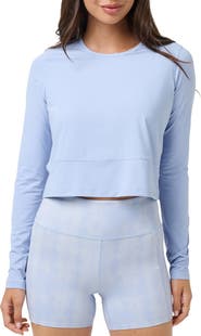 TravisMathew MoveKnit Solstice Crop Long Sleeve T-Shirt