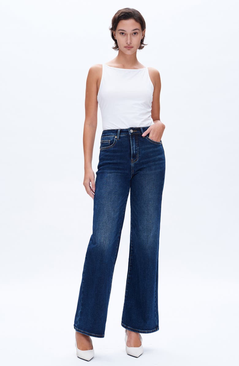 Bayeas Linda High Waist Wide Leg Jeans, Alternate, color, 