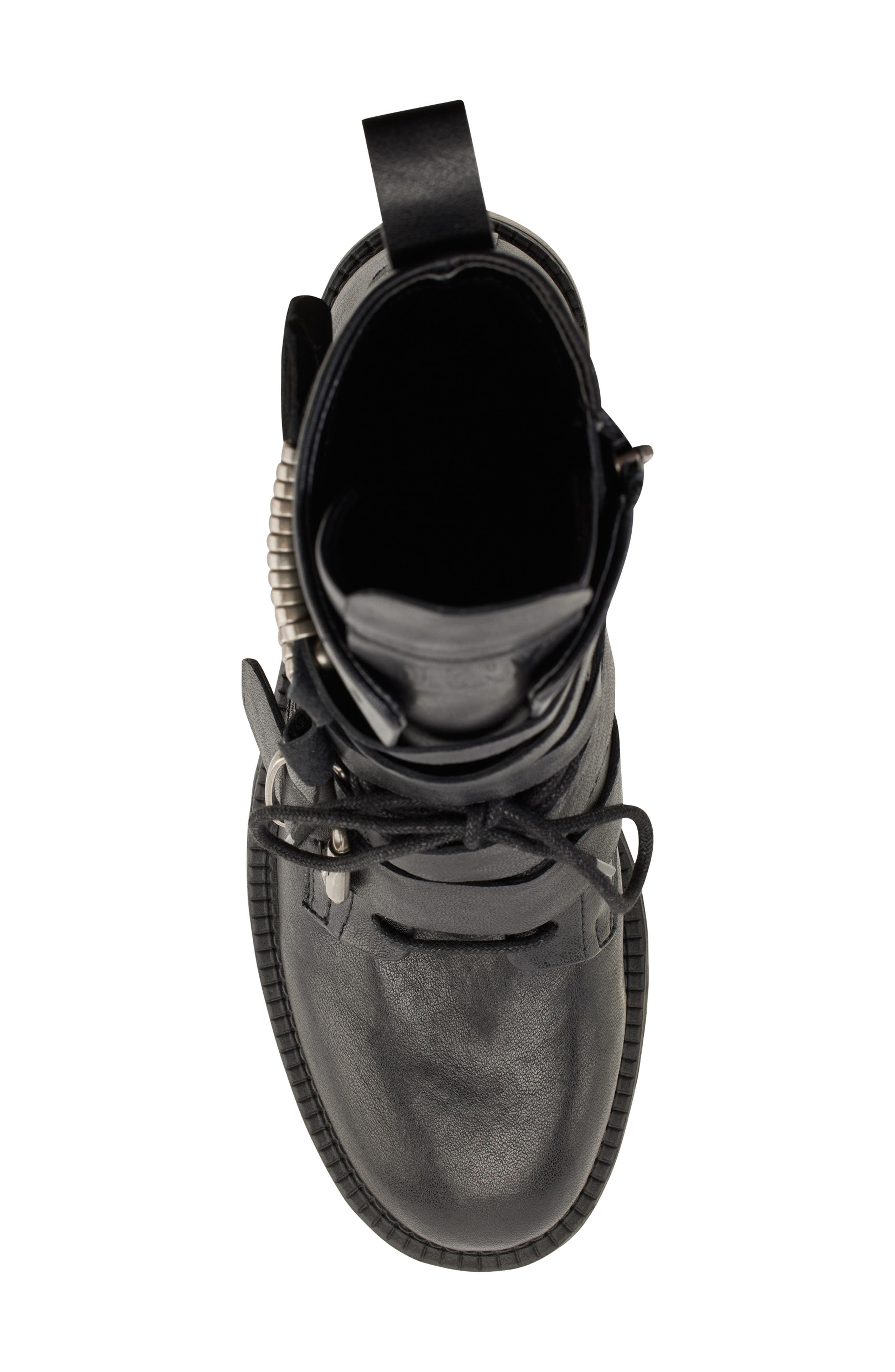 DKNY Ita Combat Boot, Alternate, color, Black