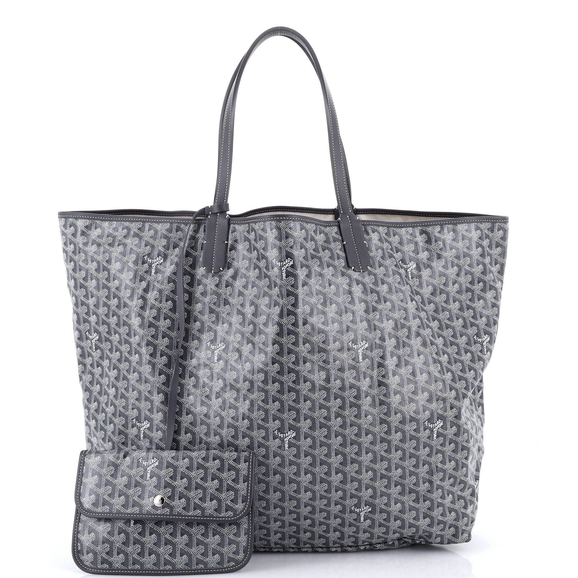Pre-Owned Goyard Saint Louis Tote Coated Canvas XXL, Alternate, color, Gray
