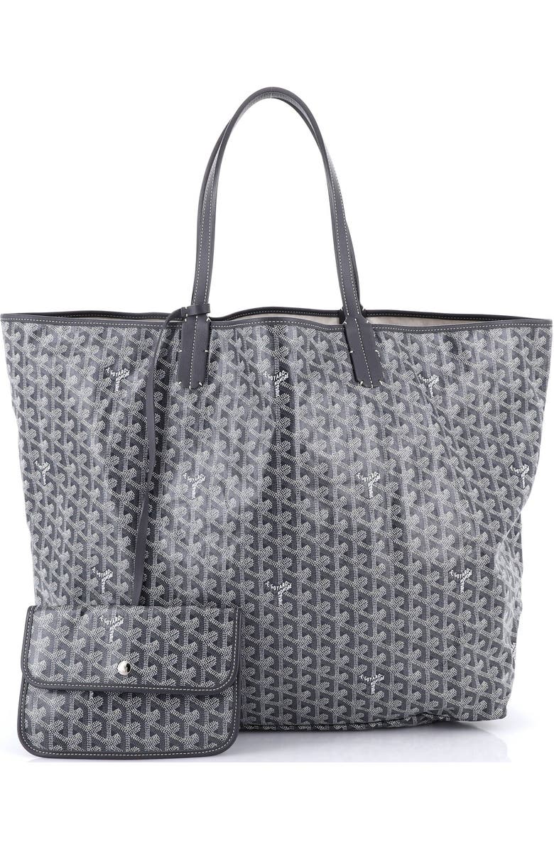 Pre-Owned Goyard Saint Louis Tote Coated Canvas XXL, Alternate, color, Gray