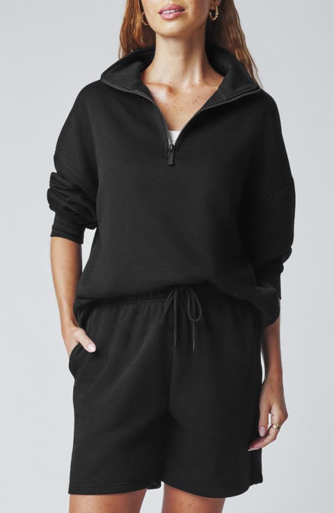 Cozy Crush Half-Zip Cotton Blend Sweatshirt