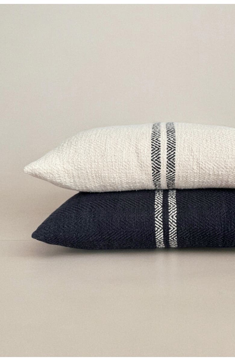 Pillowpia Hugh Lumbar Pillow Cover, Alternate, color, Black