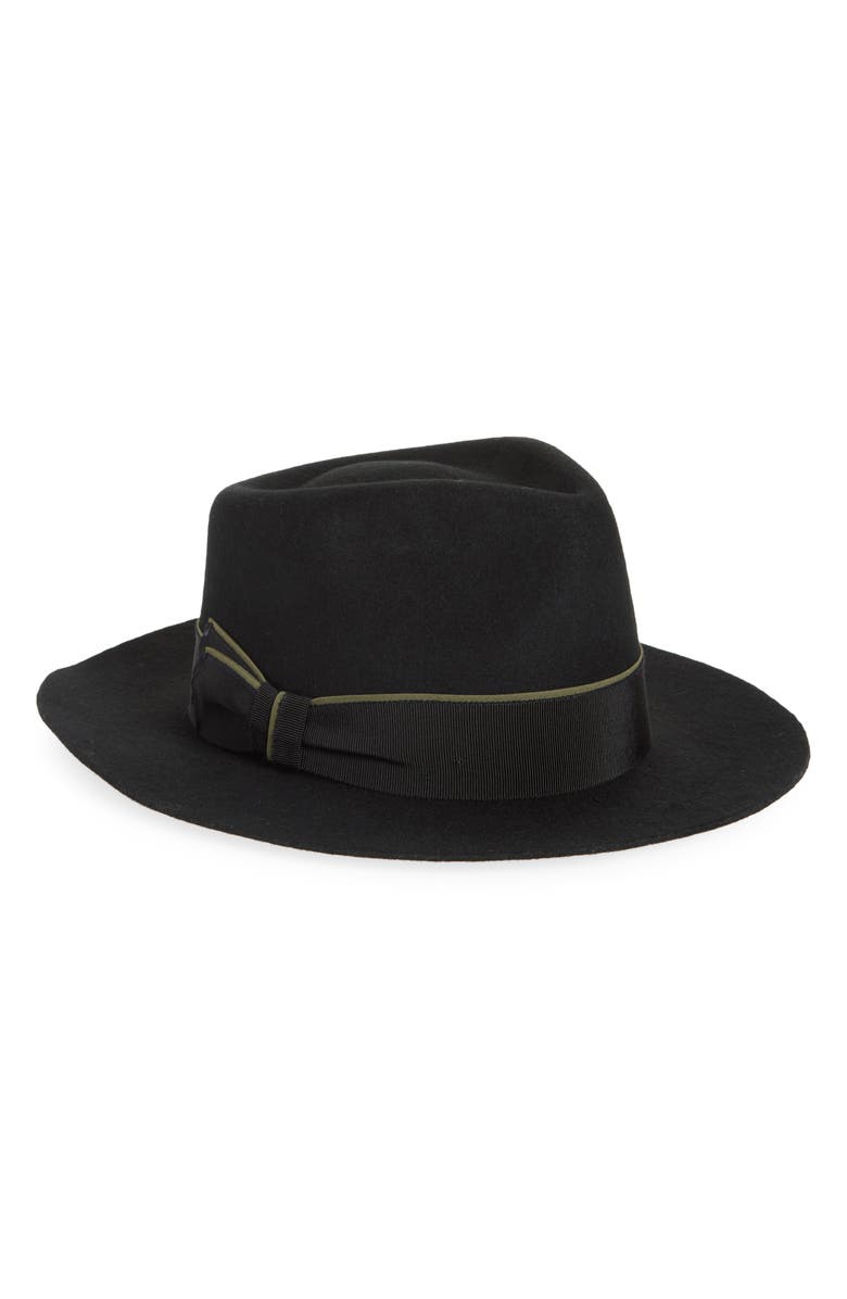 René Mantilla, New York Maison Wool Felted Fedora, Main, color, 
