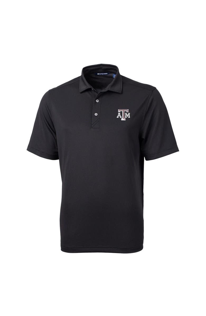 Cutter & Buck Men's Cutter & Buck Black Texas A&M Aggies Virtue Eco Pique Recycled Polo, Main, color, Black