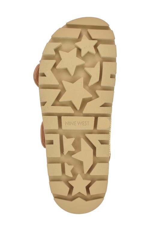 Nine West Timma Two-strap Platform Sandal In Light Natural