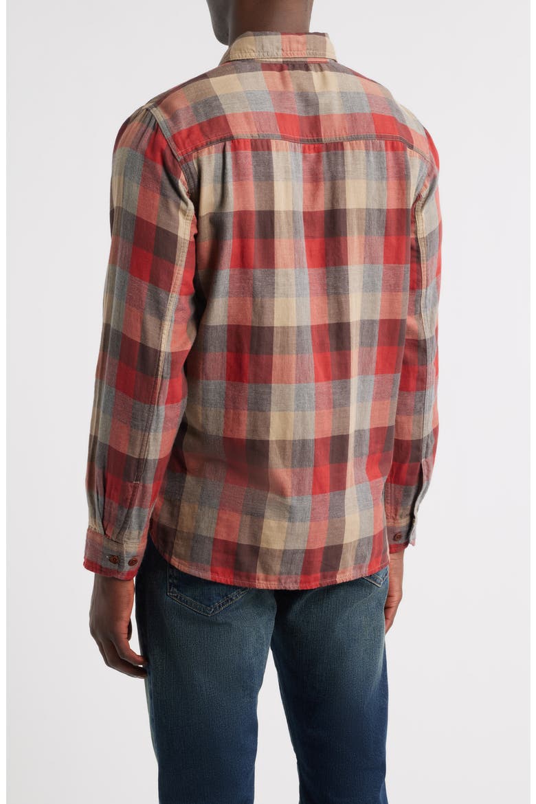 Mason Plaid Button-Up Work Shirt, Alternate, color, CLAY MULTI