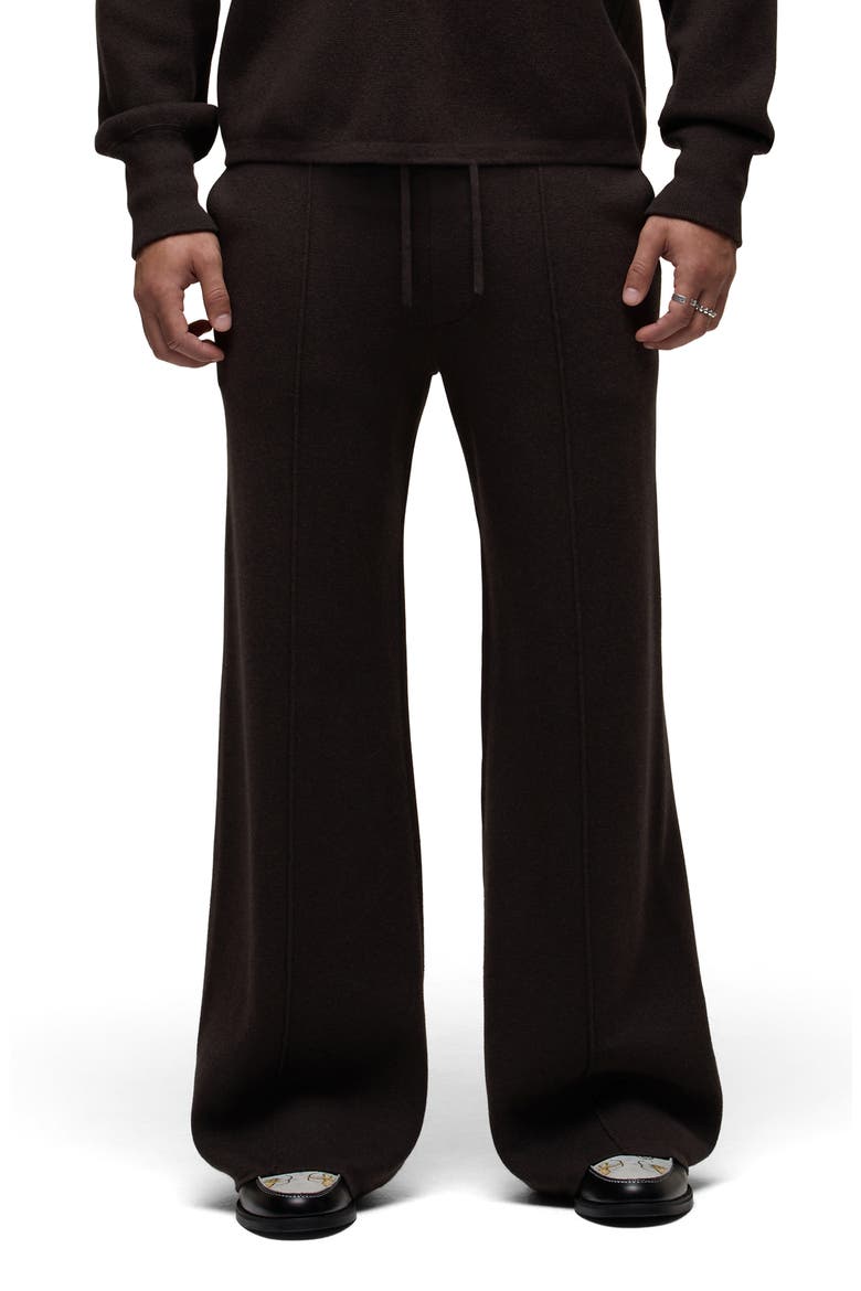Foldout Cotton & Cashmere Pants, Main, color, MOTOR