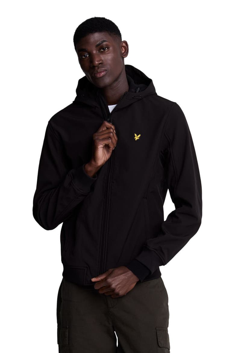 Fleece Back Softshell Jacket, Alternate, color, Jet Black