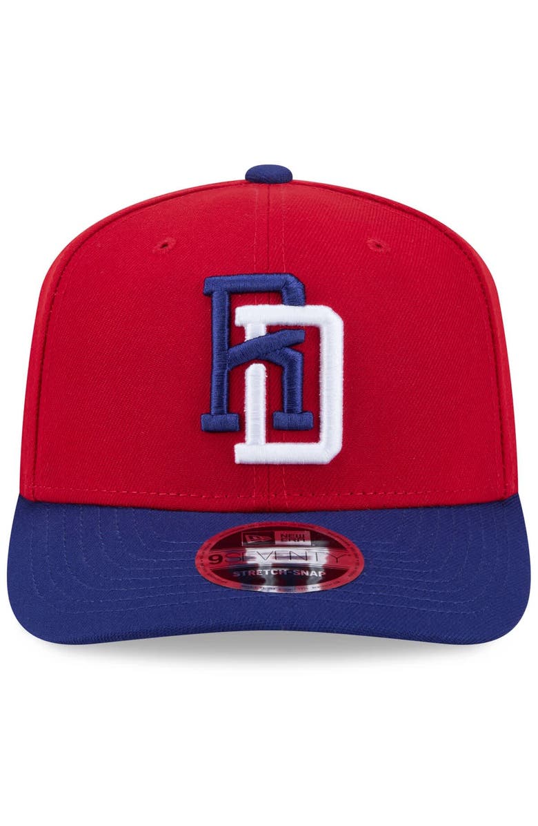 New Era Men's New Era  Red/Blue Dominican Republic Baseball 2026 World Baseball Classic 9SEVENTY Adjustable Hat, Alternate, color, Red