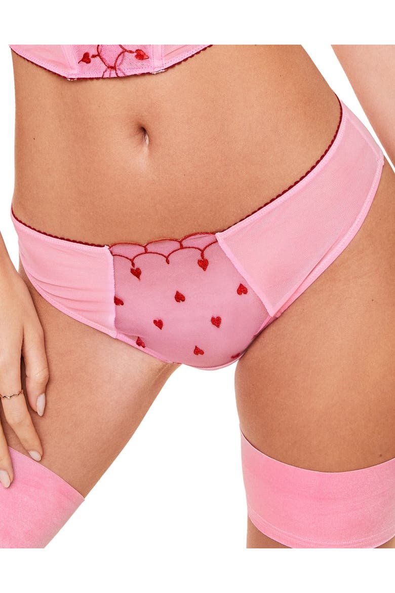Caroline High Cut Panties, Main, color, Medium pink