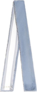 Cynthia Rowley Out East Faux Fur Silk Scarf