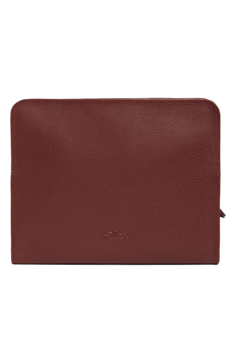Longchamp Le Foulonné Top Zip Tech Case, Alternate, color, Red Lacquer