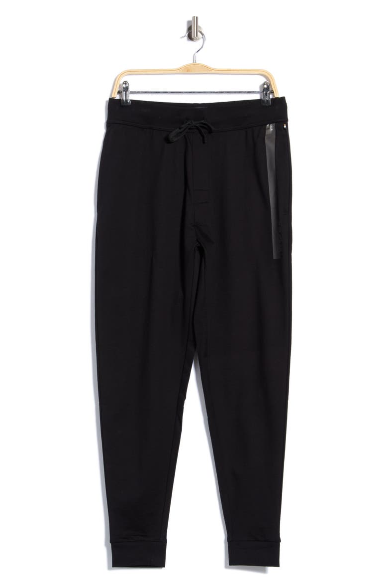 Authentic Cotton Jersey Lounge Pants, Main, color, BLACK/ GUNMETAL