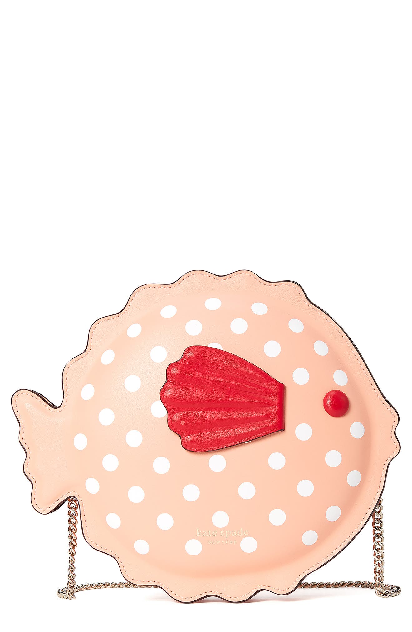 Kate Spade New York puffy pufferfish crossbody bag, Main, color, 