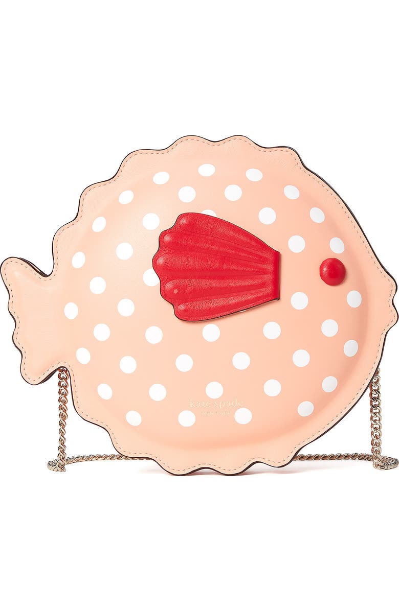 Kate Spade New York puffy pufferfish crossbody bag, Main, color,