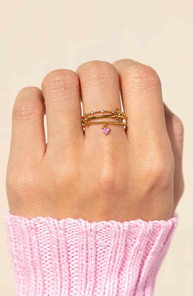 Girls Crew Love Connection Ring, Alternate, color, Gold