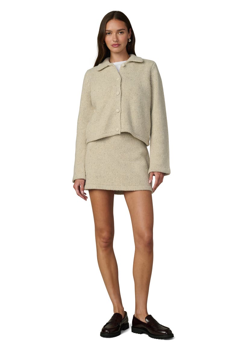 The Lennon Wool Blend Collared Cardigan, Alternate, color, STONE MARL