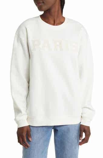 Paris Bouclé Patch Cotton Blend Sweatshirt