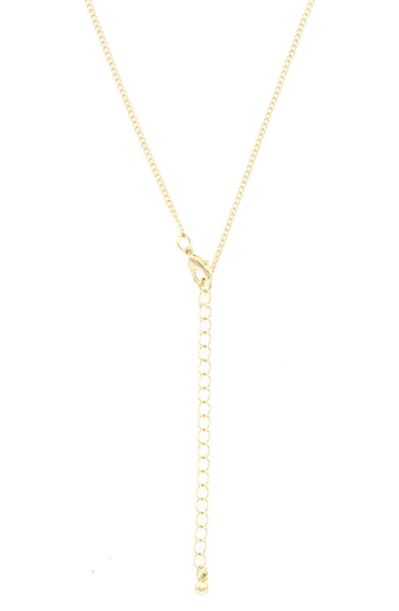 OLIVIA WELLES Mia Droplet Y-Necklace, Alternate, color, Gold / Turquoise