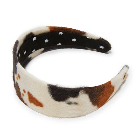 Brigitte Faux Cowhide Headband