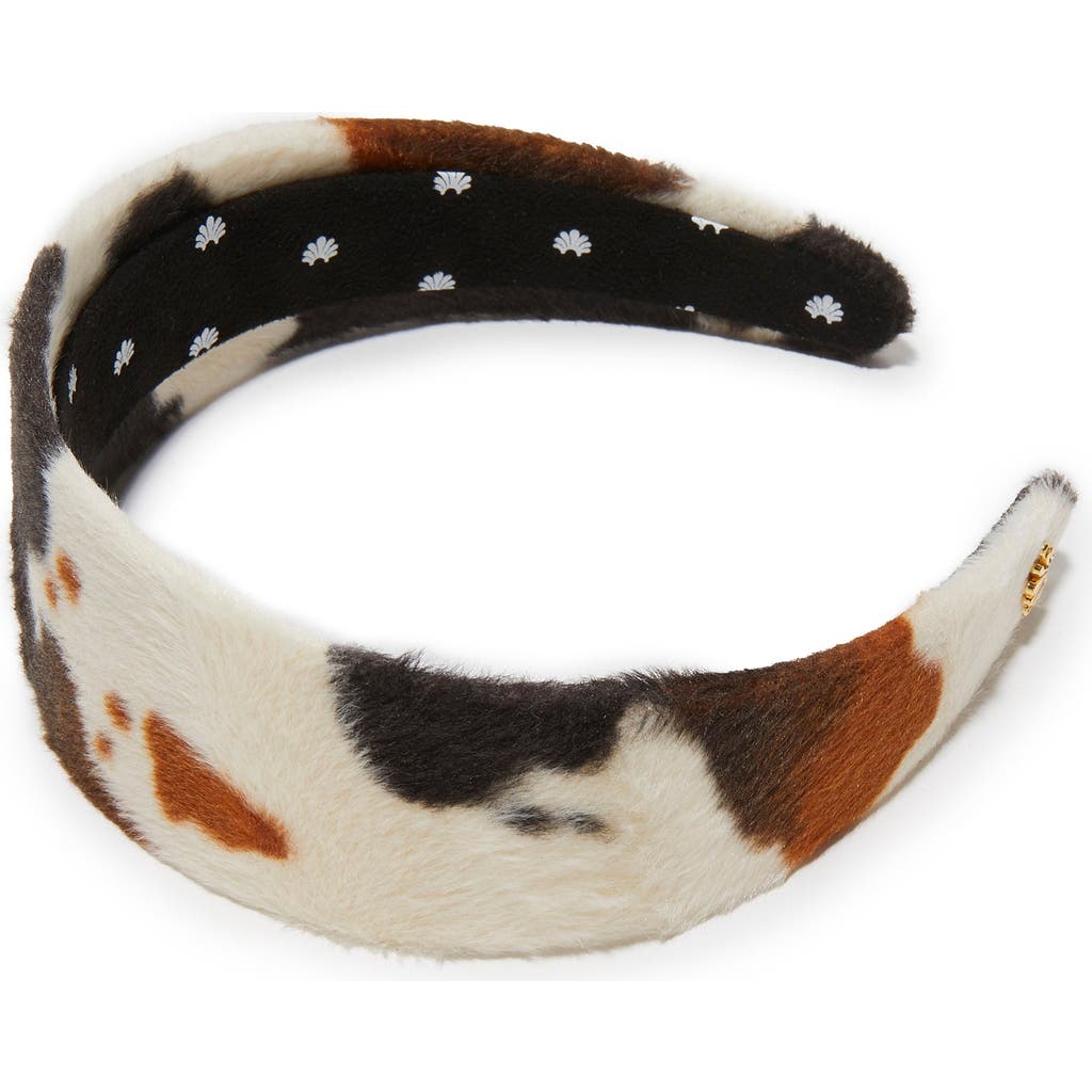Lele Sadoughi Brigitte Faux Cowhide Headband In Multi