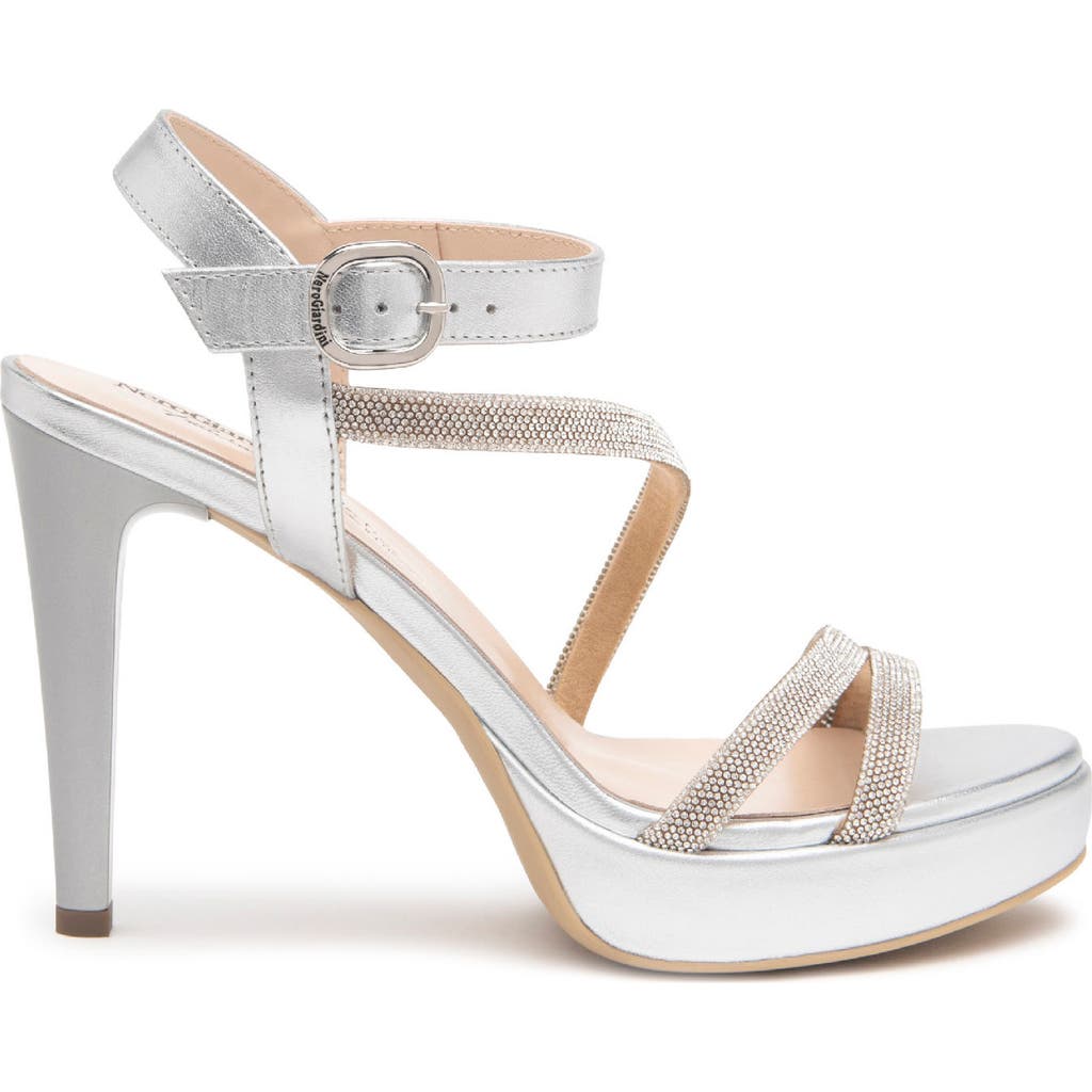 Nerogiardini Jeweled Platform Sandal