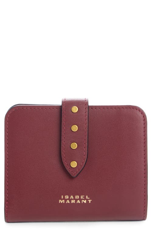 Isabel Marant Oskan Leather Wallet In Brown