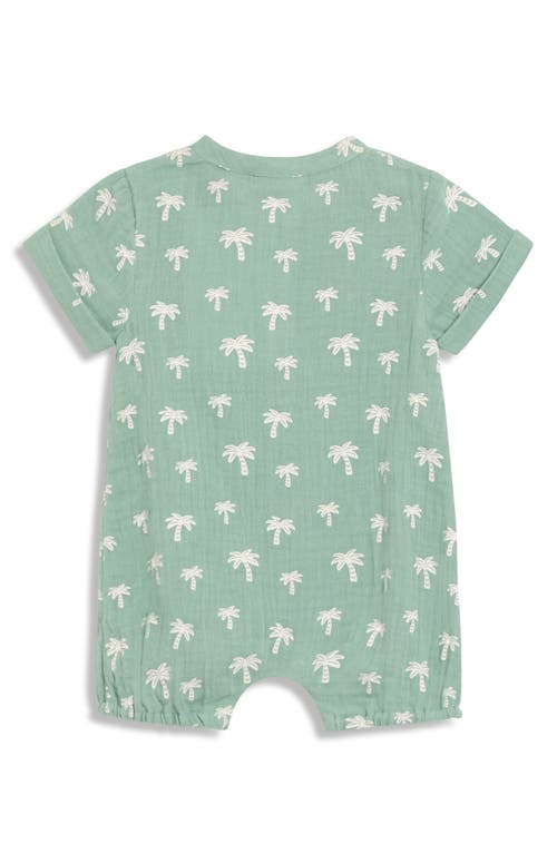 Jojo Maman Bébé Jojo Maman Bebe Cotton Gauze Romper & Hat Set In Brown
