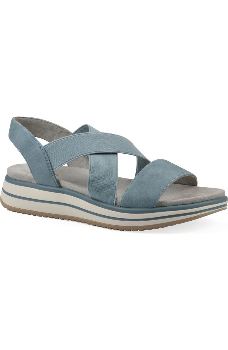 CLIFFS BY WHITE MOUNTAIN Hapley Athleisure Sandal, Main, color, Mid-Blue Nubuck