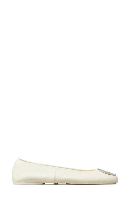 Tory Burch Reva Travel Ballet Flat In Neutral