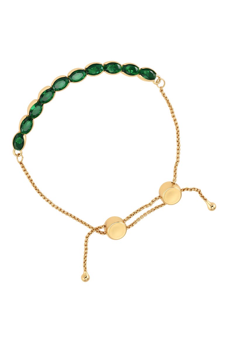 Crystal Slider Bracelet, Alternate, color, GOLD