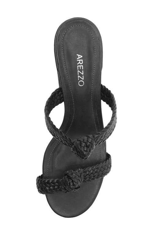 Arezzo Remy Block Heel Sandal In Black