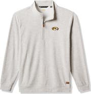 TravisMathew Men's TravisMathew Heather Gray Missouri Tigers Cloud Home Game Quarter-Zip Tri-Blend Pullover