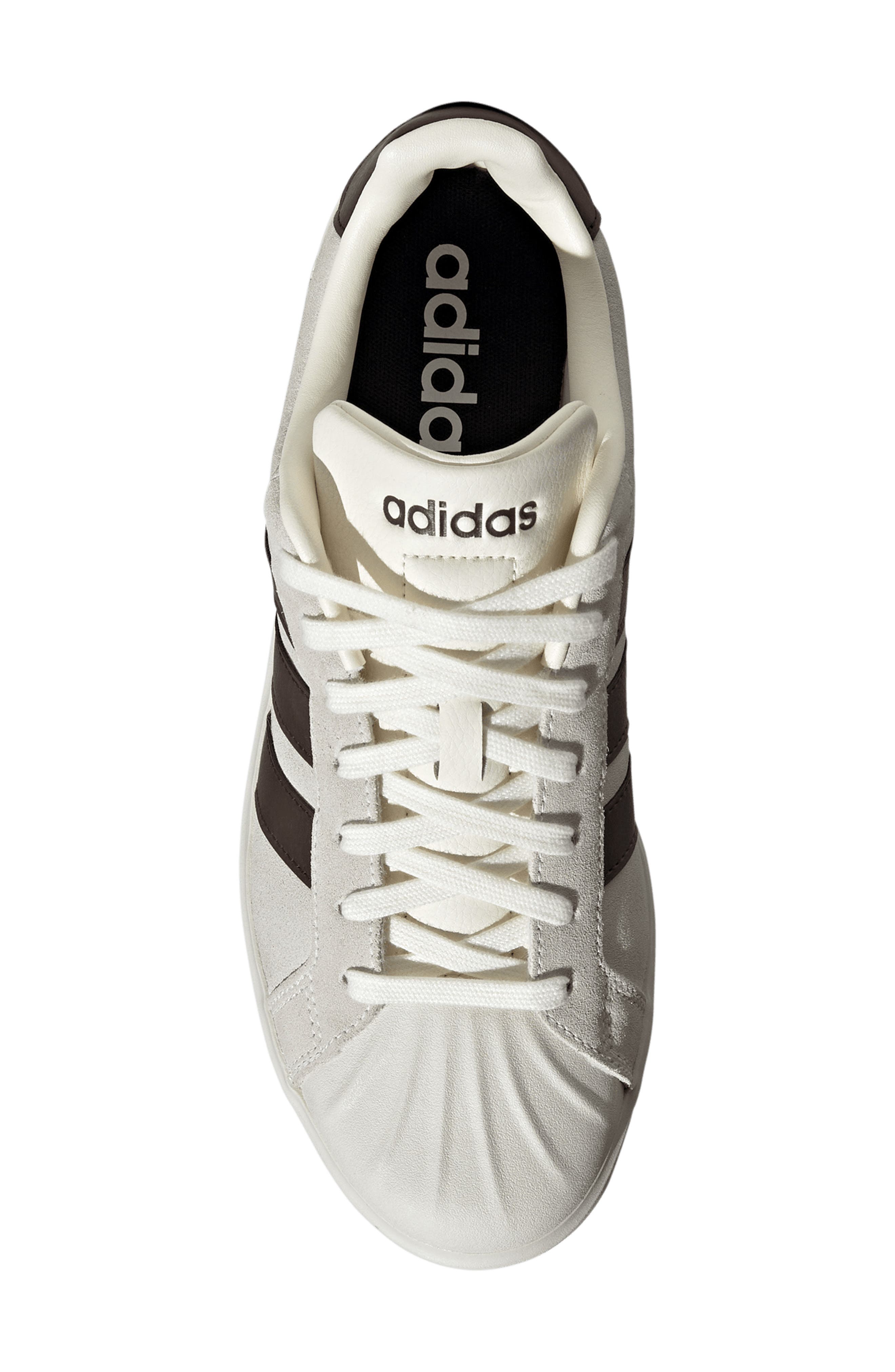 Streettalk Sneaker, Alternate, color, WHITE/ DARK BROWN/ WHITE