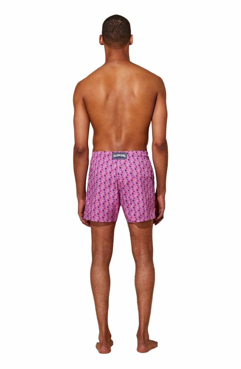 Vilebrequin Men's Micro Ronde Des Tortues Rainbow Stretch Swim Trunks, Alternate, color,