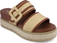 MIA Kylian Espadrille Platform Wedge Slide Sandal