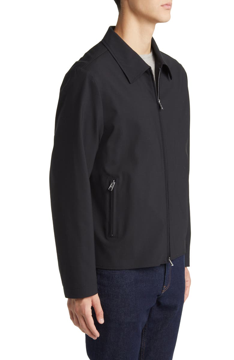 BOSS Hanry Wing Zip-Up Wool Blend Jacket, Alternate, color, 