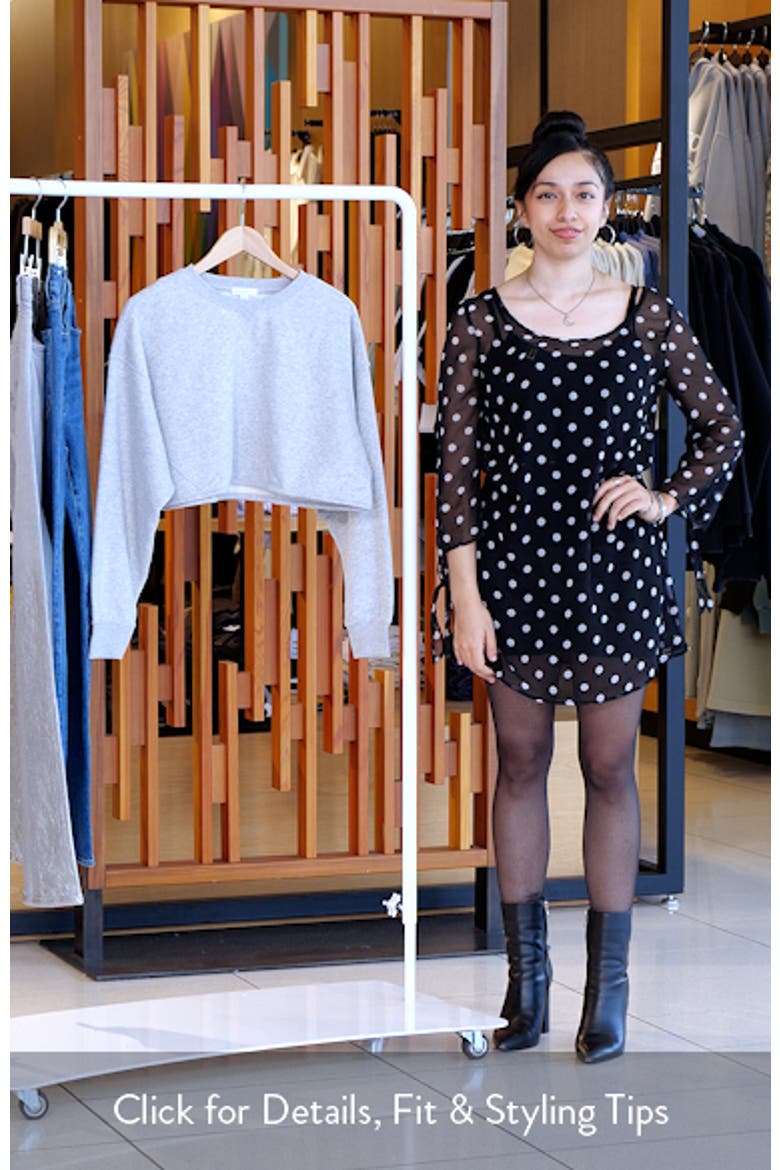 LuxeFleece Boxy Crop Sweatshirt video