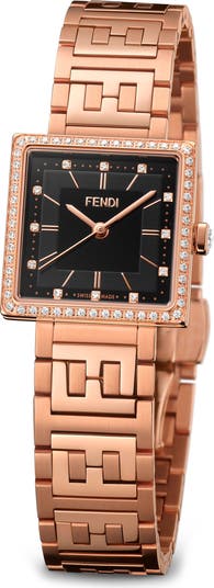 Fendi Forever Fendi Diamond Swiss Quartz Bracelet Watch