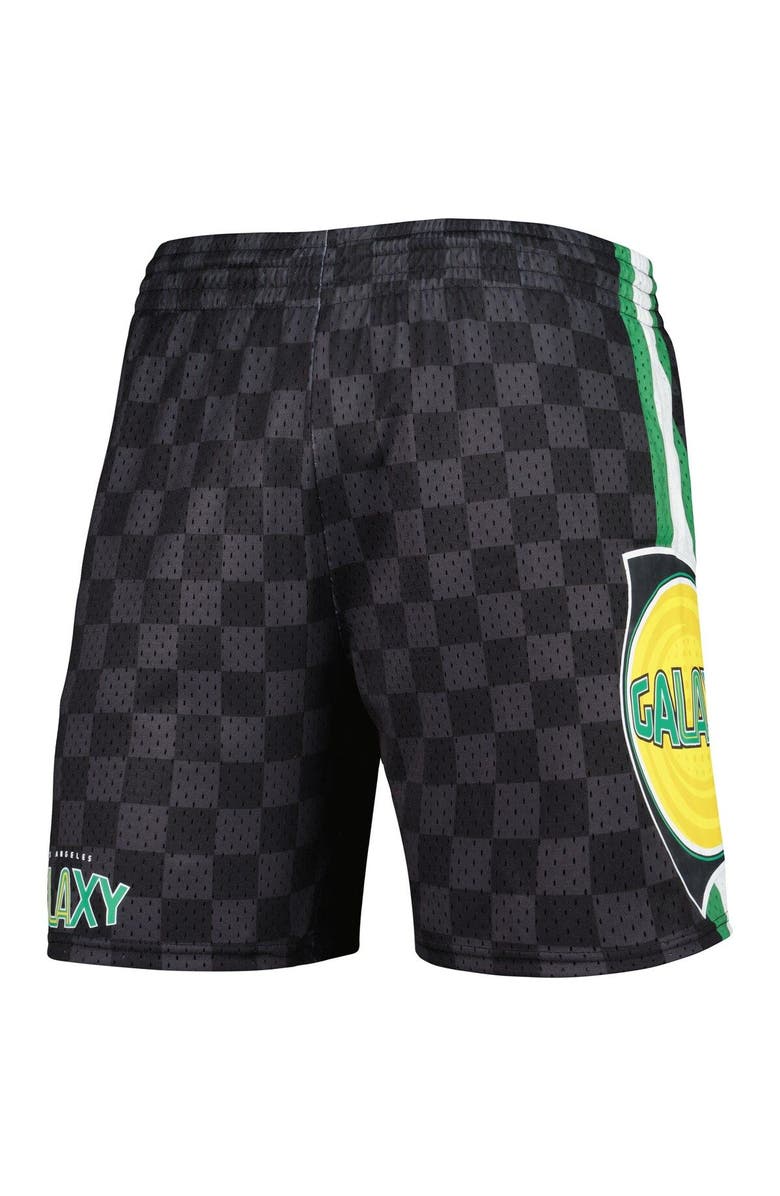 Mitchell & Ness Men's Mitchell & Ness Black LA Galaxy City Mesh Shorts, Alternate, color, Black