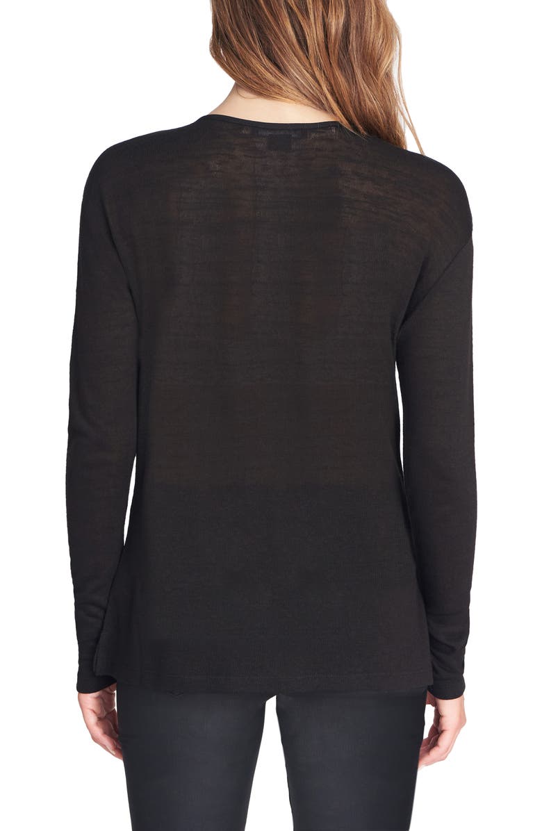 Sanctuary Elina Split Neck Long Sleeve Tee, Alternate, color, 