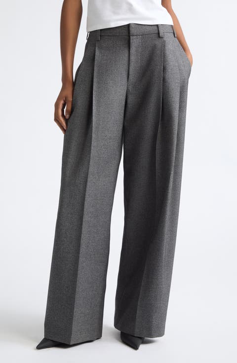 Pleated Wide Leg Pants