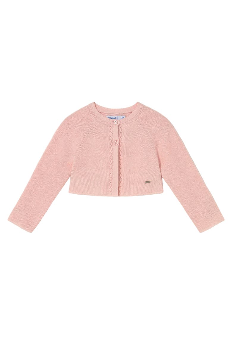 Mayoral Tricot Cardigan, Main, color, Light Pink