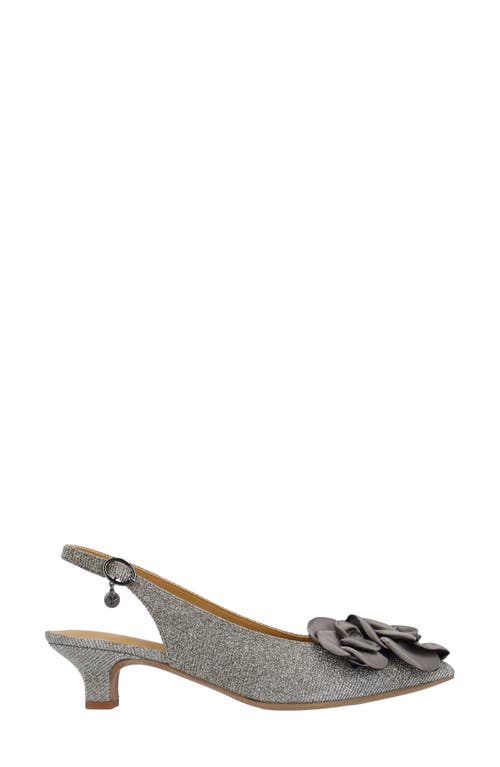 J. Reneé Jozey Pointed Toe Slingback Pump In Gray