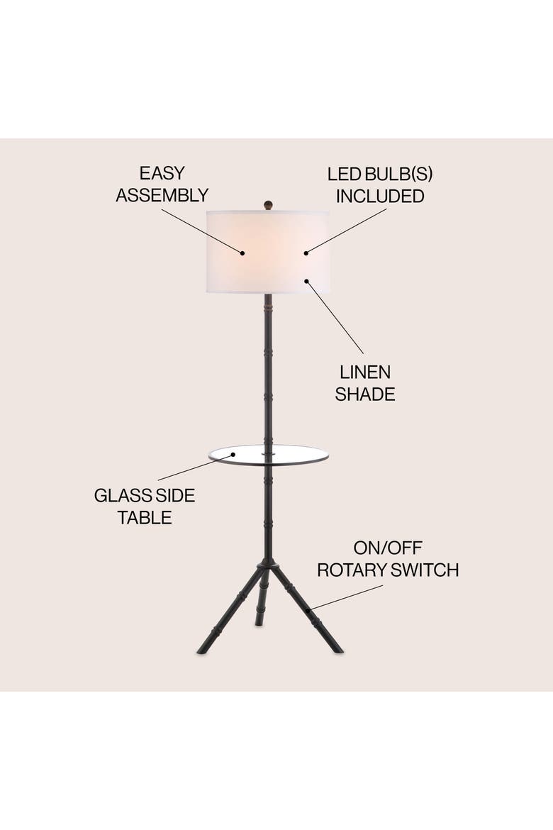 Hall Metal LED End Table Floor Lamp, Alternate, color, Oil Rubbed Bronze